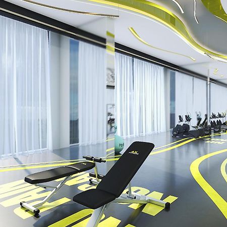 Royal M Al Aqah Beach Resort By Gewan Bagian luar foto The gym at the hotel
