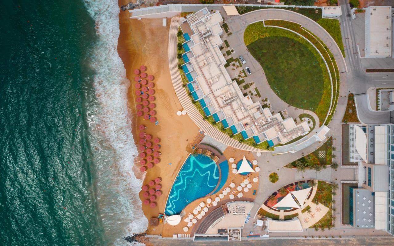 Royal M Al Aqah Beach Resort By Gewan Bagian luar foto Aerial view of the resort