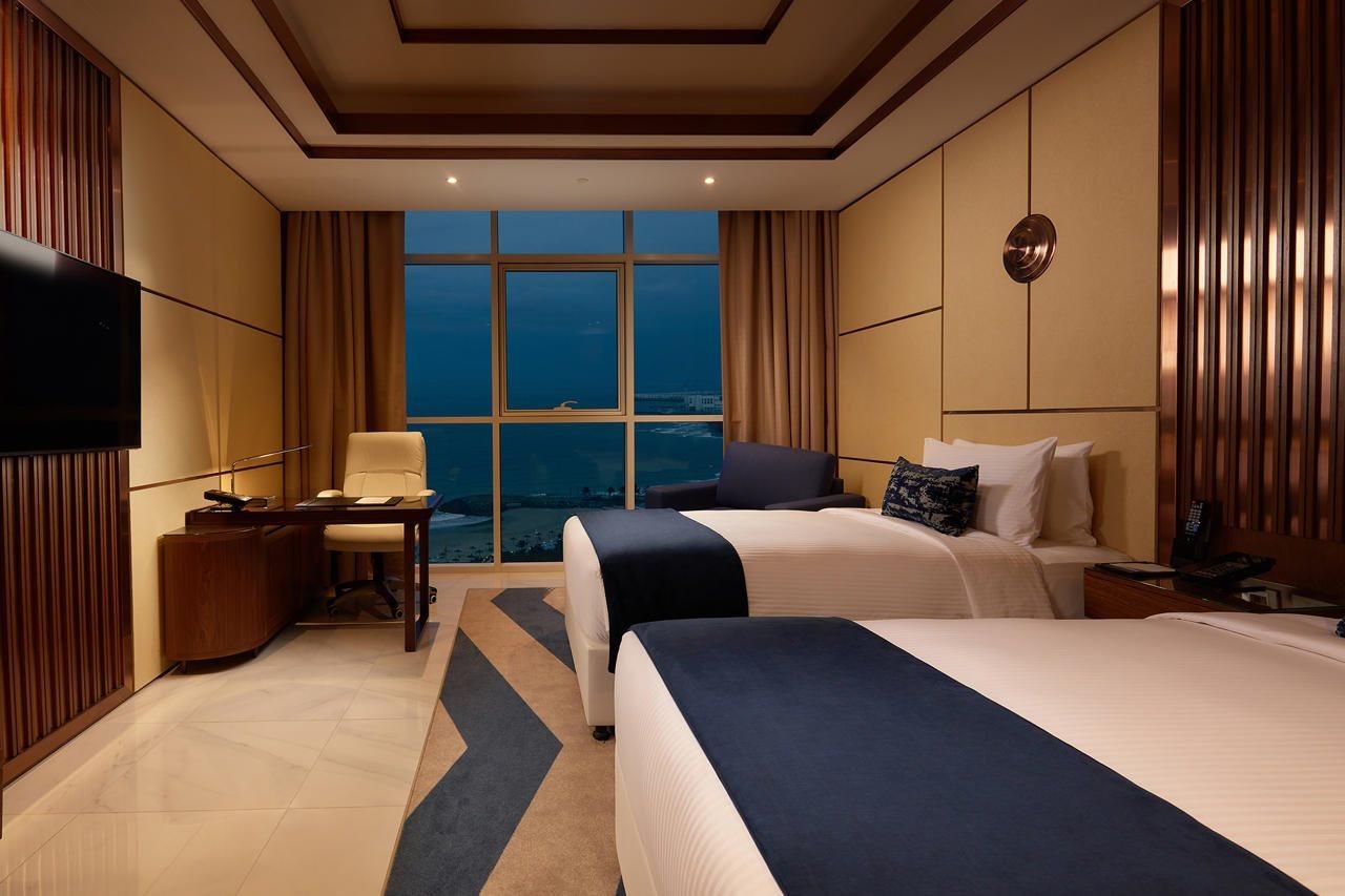 Royal M Al Aqah Beach Resort By Gewan Bagian luar foto Deluxe Room