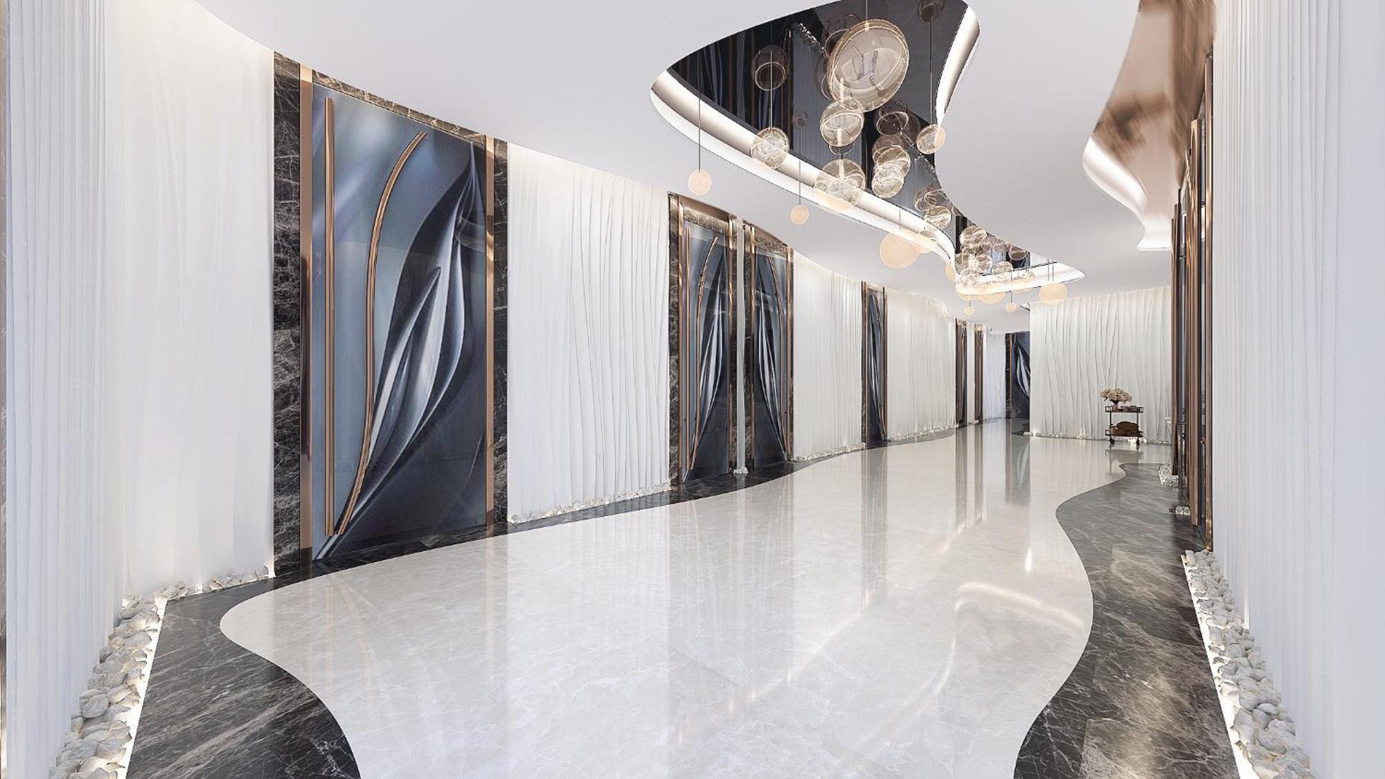 Royal M Al Aqah Beach Resort By Gewan Bagian luar foto The interior of the hotel