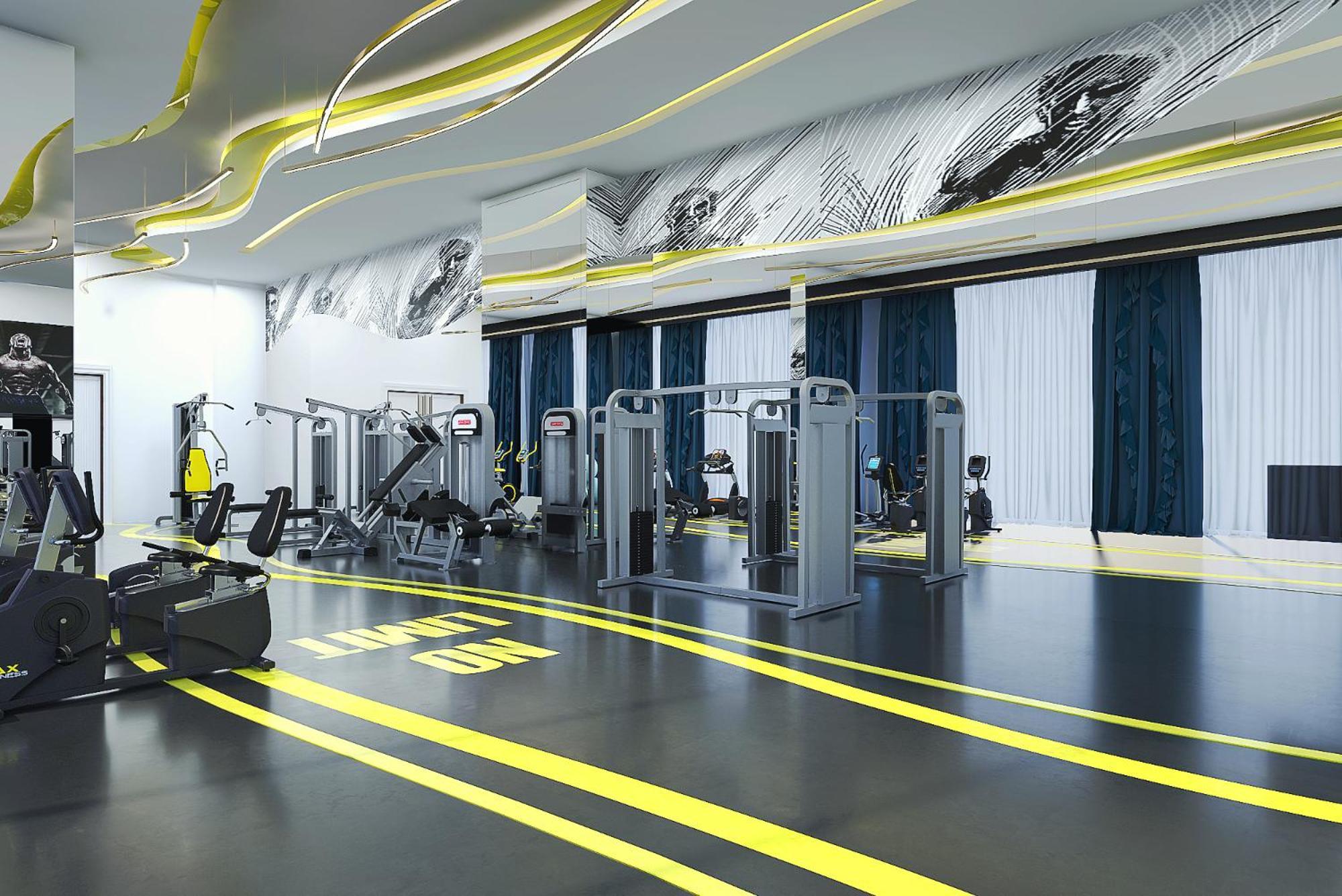 Royal M Al Aqah Beach Resort By Gewan Bagian luar foto The gym at the hotel